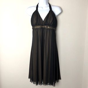 Black & Gold cocktail dress